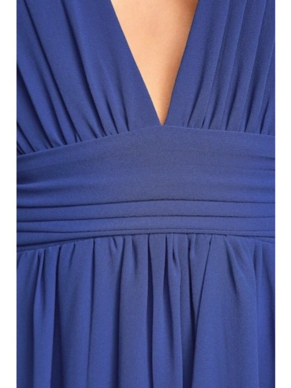 Lulus Maxi Dress Size Medium Heavenly Hues Royal Blue V Neck Fully lined - Picture 7 of 16